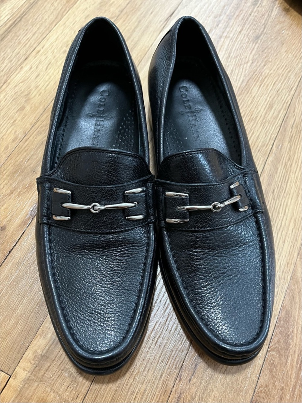 Cole Haan Horsebit Black Leather Loafers
